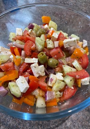 Görög saláta Heni módra recept fotója