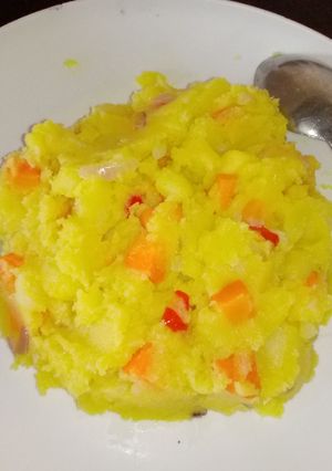 A picture of Mashed potatoes.