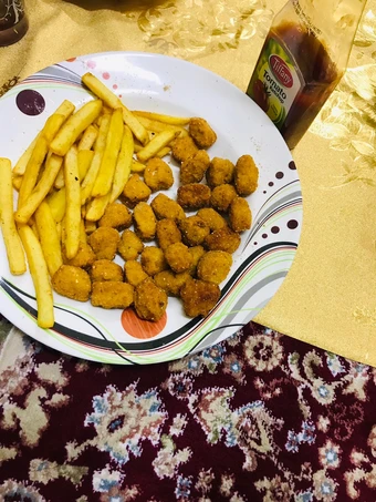 Recipe French fries &amp; chicken popcorns#Ramzsn special the Delicious Appealing