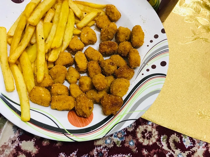 Recipe French fries & chicken popcorns#Ramzsn special the Delicious Appealing