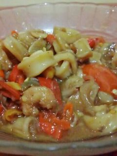 Foto resep Cumi udang pedas asam manis