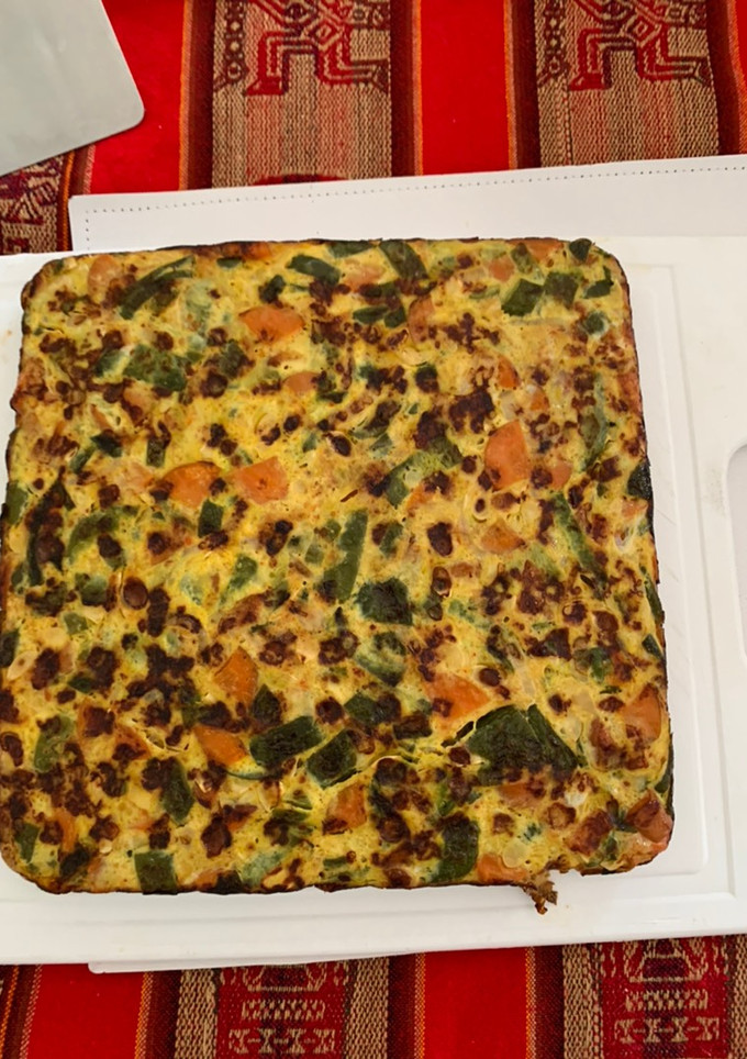 Una foto de Tortilla de zapallitos en la flip de Essen