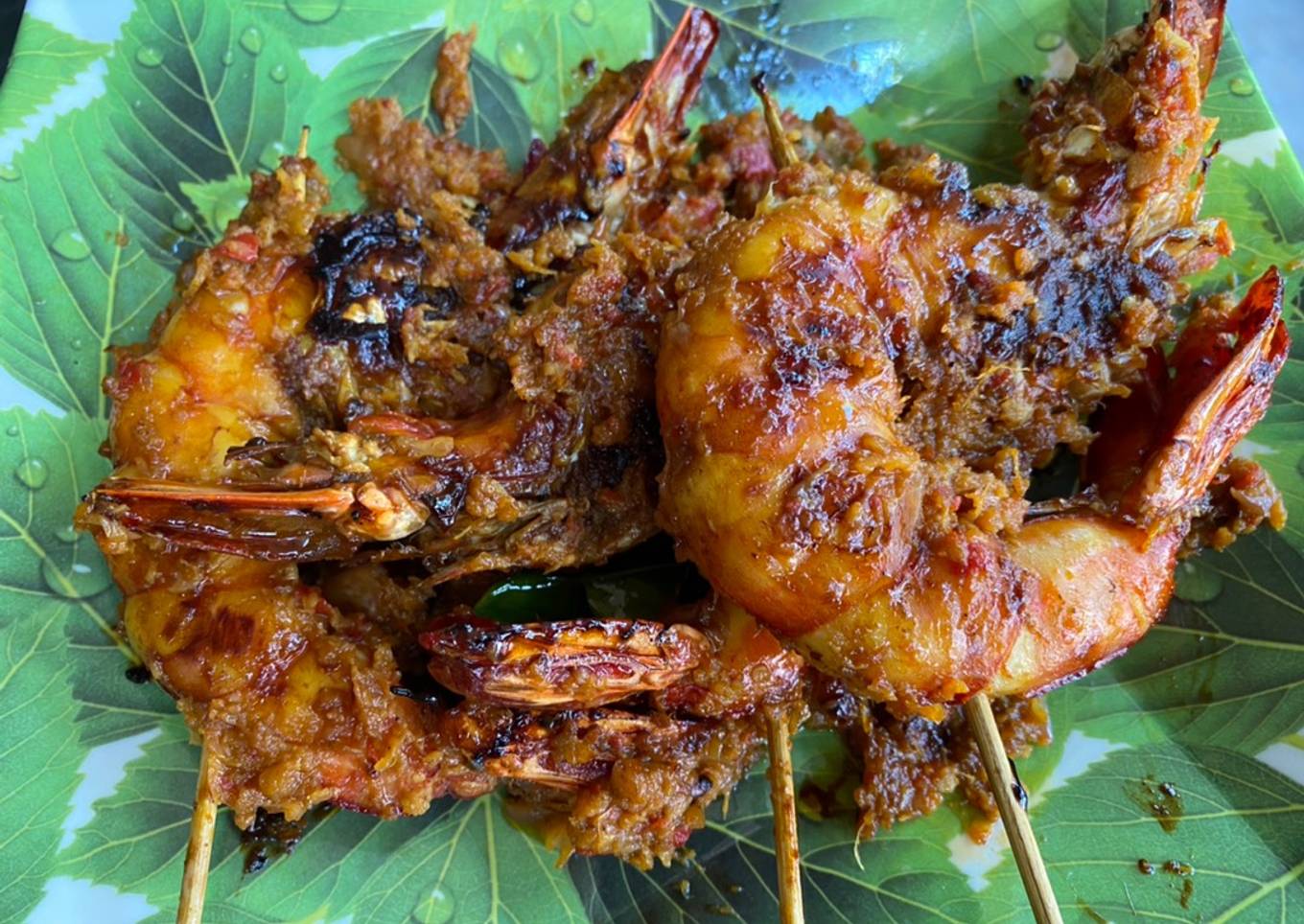 Udang Bakar Madu Bumbu Rujak