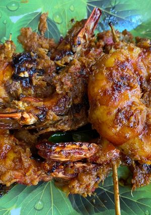 Foto resep Udang Bakar Madu Bumbu Rujak