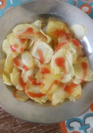 A picture of Salted potato crisps#4weekschallenge.