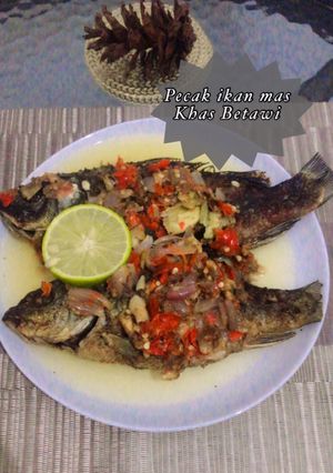 Foto resep Pecak ikan mas khas Betawi