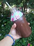 Milkshake de chocolate y banana😍🍌
