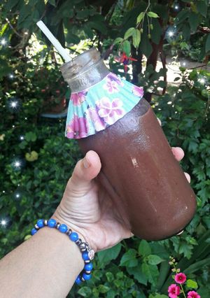 Una foto de Milkshake de chocolate y banana😍🍌