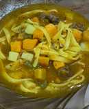 Guiso de carne y fideos 😋