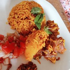 A picture of Beef breyani.