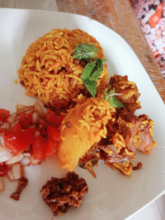 A picture of Beef breyani.