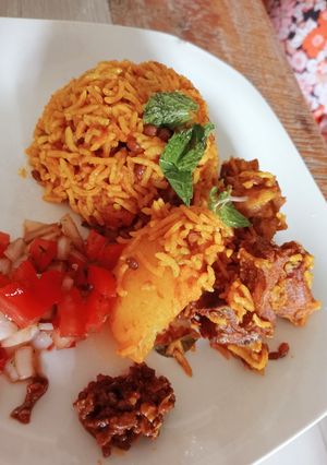 A picture of Beef breyani.
