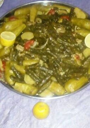 صورة لوصفة ورق دوالي وكوسا