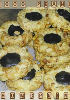 Foto resep Choco Peanut Thumbprint Cookies