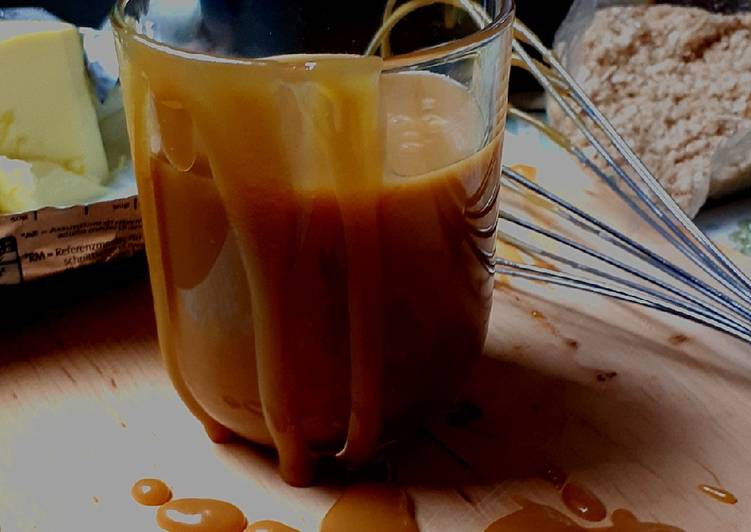 Salsa al caramello salato affumicato facile