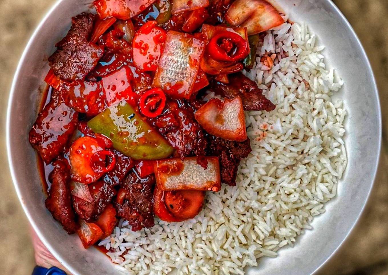 Szechuan Beef w/ Rice