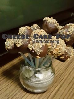 Foto resep 3-ingredients Cheese Cake Pop (Bola2 Keju Coklat)