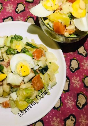 A picture of Potato X Macaroni Salad.