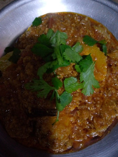 A picture of Aloo qeema.