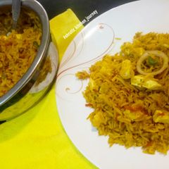 Veg paneer dum biryani A picture of Veg paneer dum biryani.