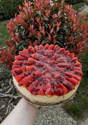 Epres sajttorta recept fotója