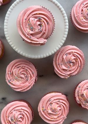 Una foto de Glaseado para cupcakes de 2 ingredientes