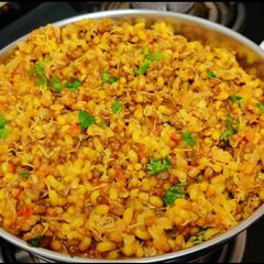 A picture of Matki Sprouts Sabzi.