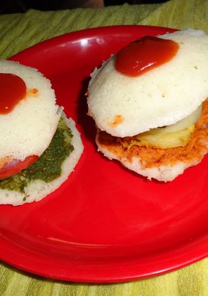 A picture of Mini Idly Burger.