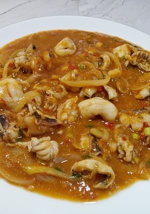 Foto resep Sotong/cumi saus padang🌶️🔥