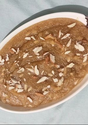A picture of Suji ka halwa.
