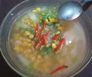 Resep Terbaik Bening sawi putih + jagung Enak Bergizi