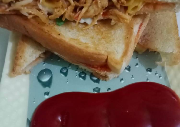 Step-by-Step Guide to Make Super Quick Homemade Chicken chinese sandwich