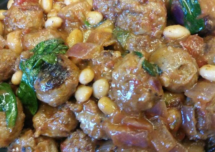 Step-by-Step Guide to Make Quick Sausage &amp; Northern Beans w/ Marsala
