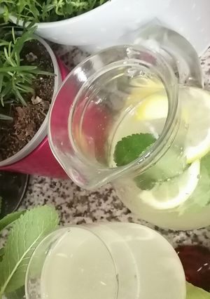 Une photo de Citronade menthe fraiche citron de menton