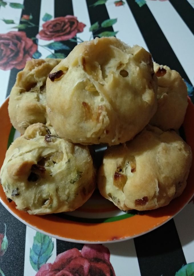 Una foto de Pancitos veganos de cebolla