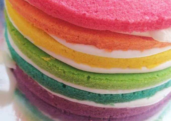 Rainbow Cake Super Moist