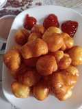 Bolitas de queso en polvo