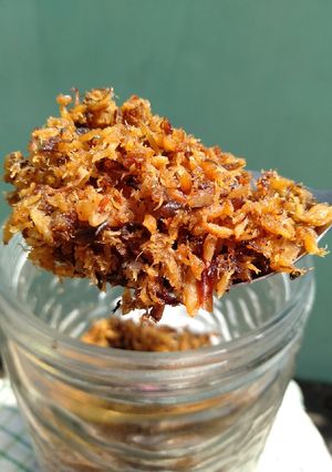 Foto resep Abon ikan tongkol pedas