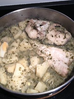 Una foto de Merluza en salsa verde