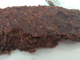 Brownie de plátano, saludable