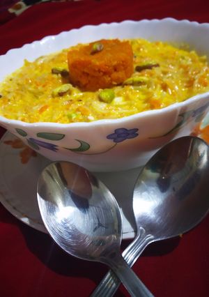 A picture of Gajar Semiya Halwa.