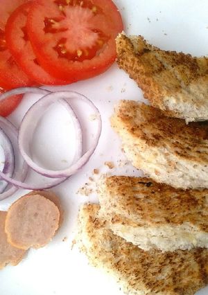 A picture of American grilled cheese sandwich #200th recipe.