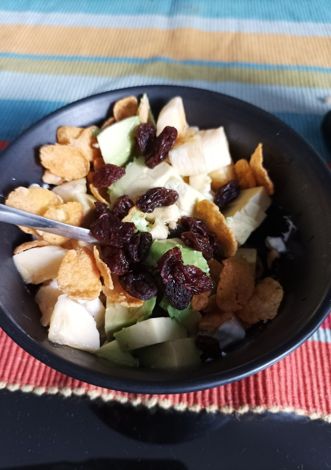 Una foto de Desayuno improvisado aguacate y plátano