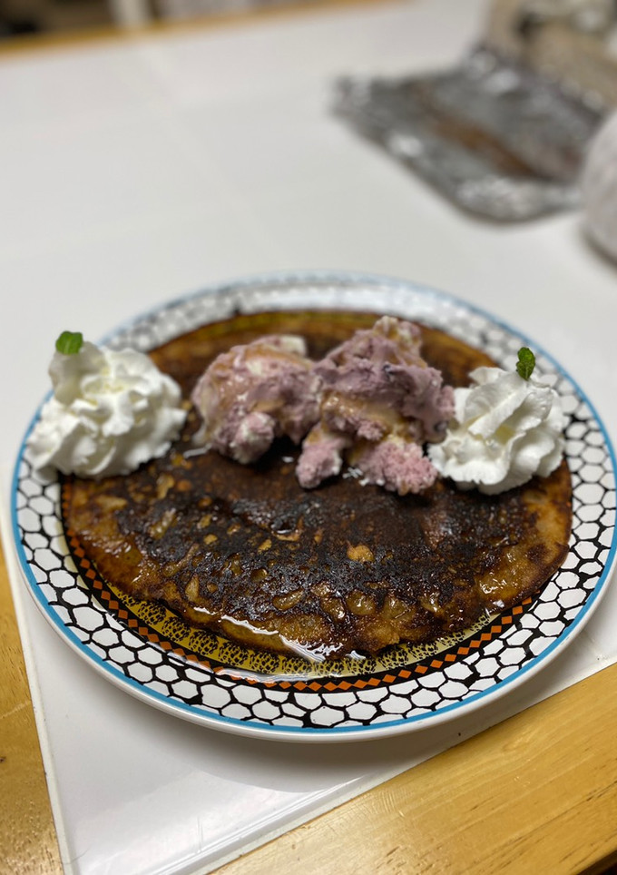 A picture of Coconut Cocoa Pancake (Snack Attack Edition).