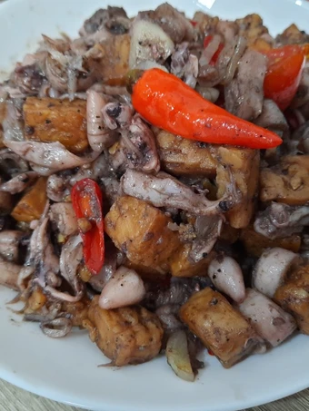 Cara Gampang Membuat Resep  Tumis Tempe Cumi asin yang Enak Banget, Enak