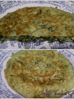 Una foto de Tortilla de espárragos silvestres