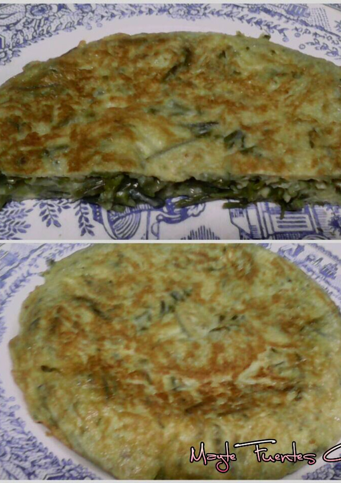 Una foto de Tortilla de espárragos silvestres