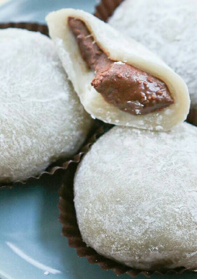 Una foto de Mochi japonés