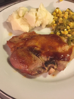 A picture of Sweet Marinade Baked Porkchops.
