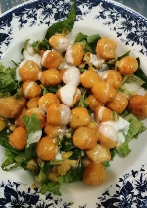 صورة لوصفة سلطة بوب كورن دجاج 🤗